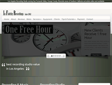 Tablet Screenshot of infidelityrecordings.com